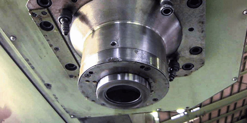 Vertical mill spindle at our Hartford shop